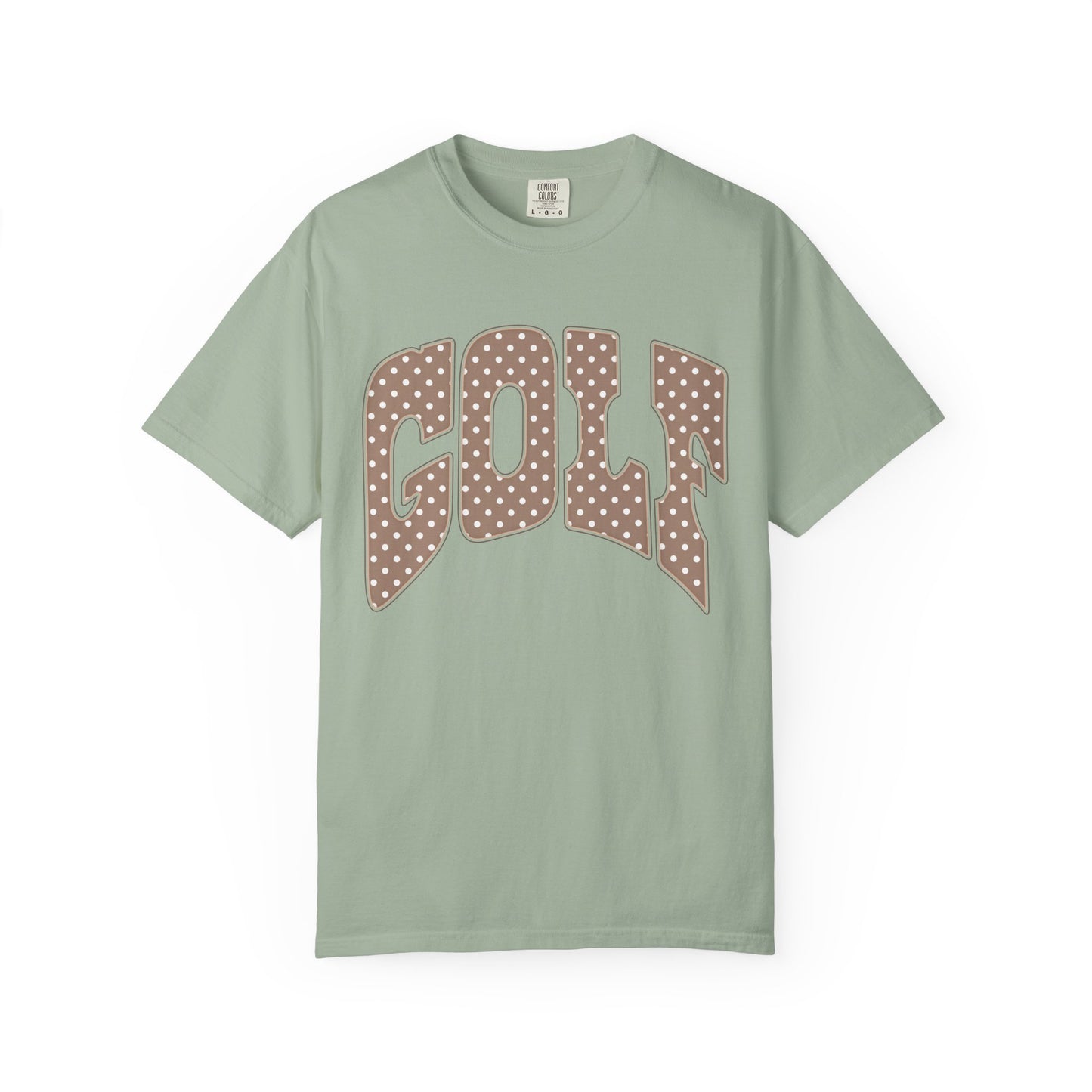MD Vintage Polka Dot 'GOLF' Tee — Garment-Dyed Cotton T-Shirt