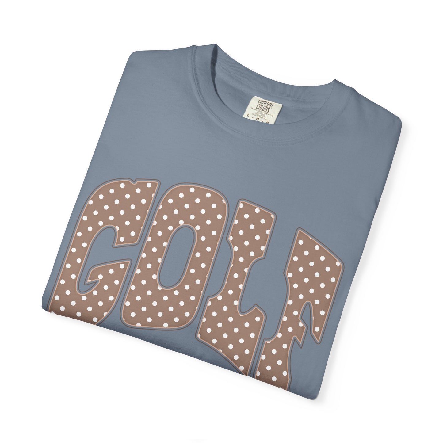 MD Vintage Polka Dot 'GOLF' Tee — Garment-Dyed Cotton T-Shirt