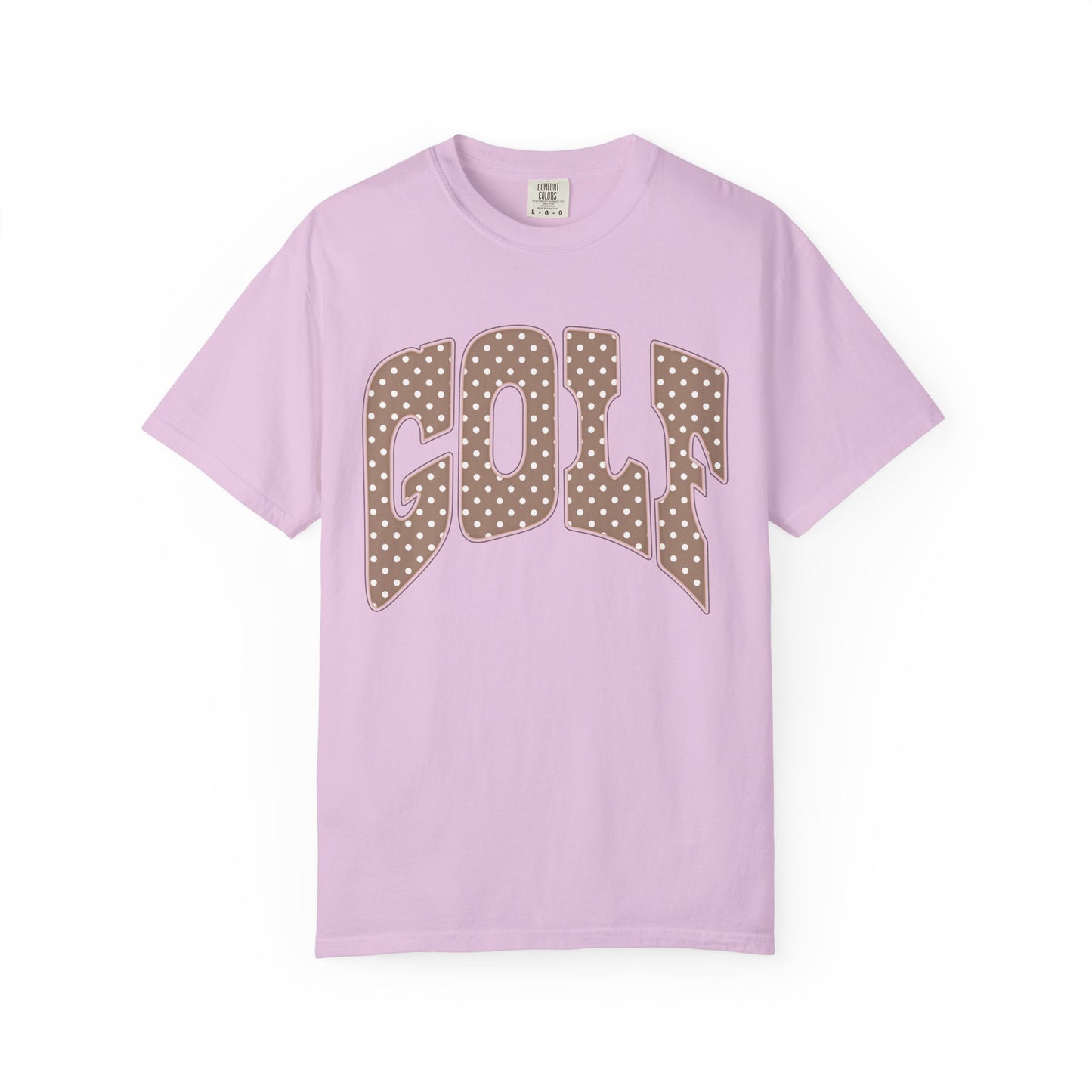 MD Vintage Polka Dot 'GOLF' Tee — Garment-Dyed Cotton T-Shirt