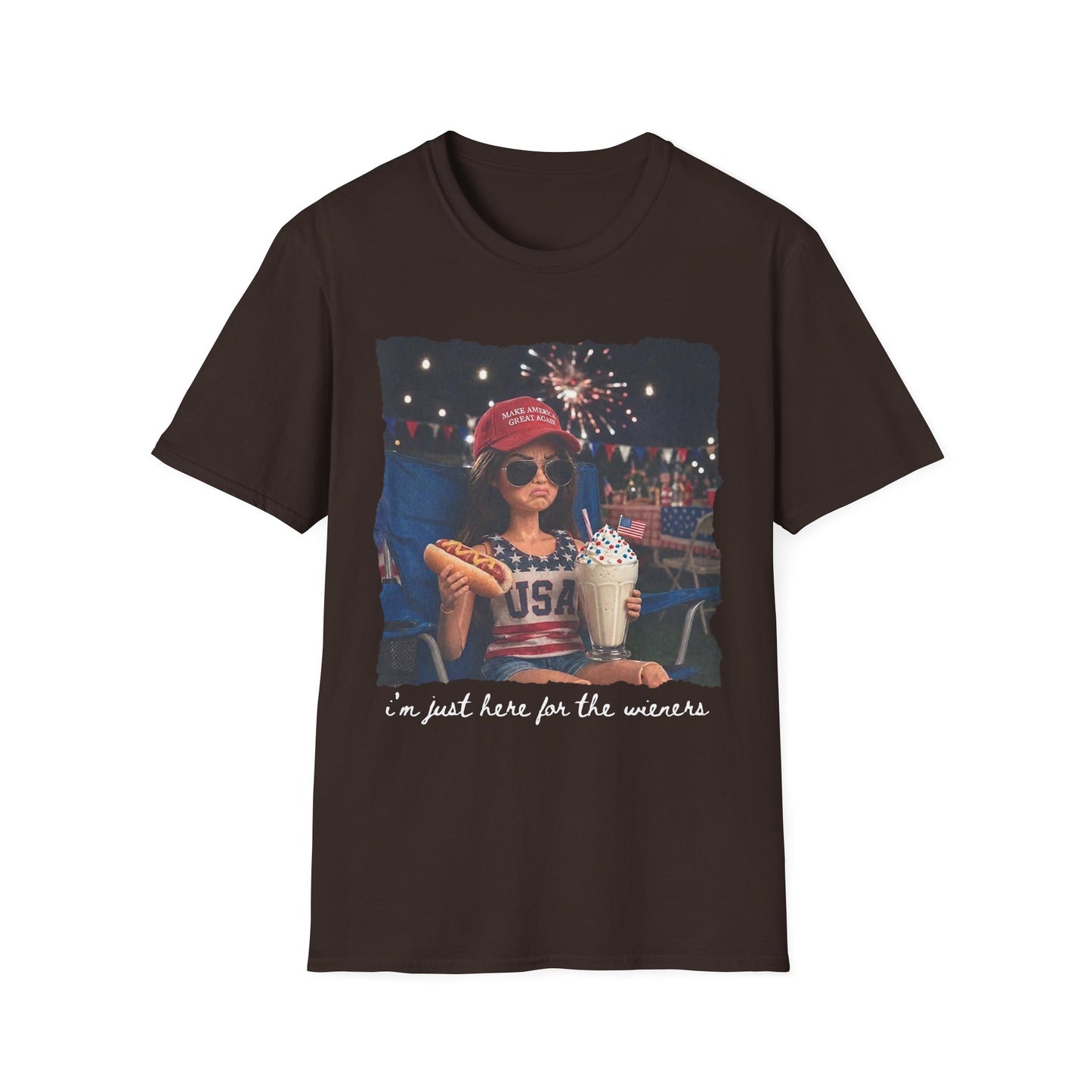Patriotic Kid Photo T-Shirt - 'USA' Sparkler Celebration Design