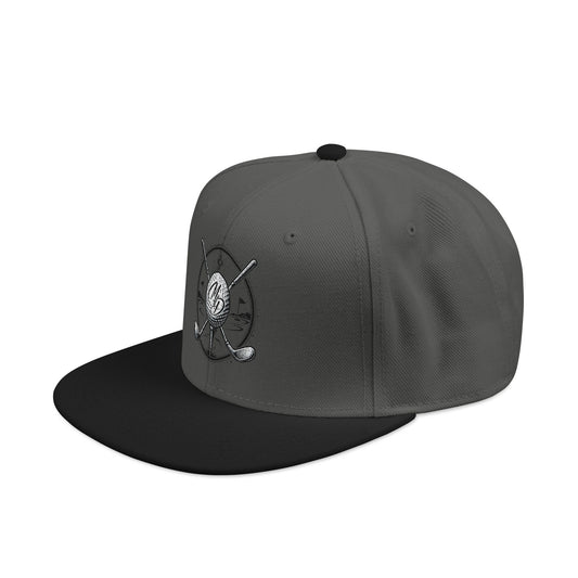MD & Crossed Golf Clubs Embroidered Snapback Hat