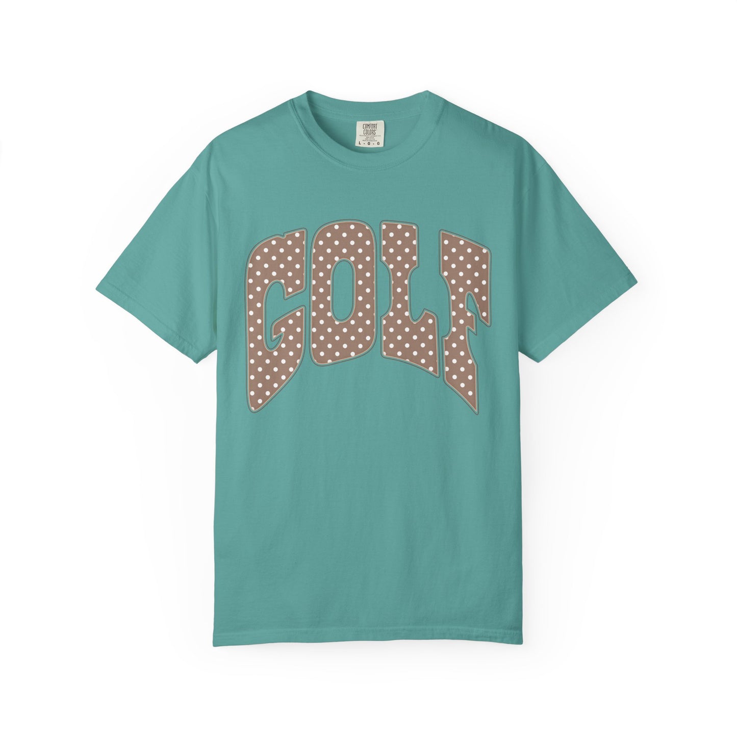 MD Vintage Polka Dot 'GOLF' Tee — Garment-Dyed Cotton T-Shirt