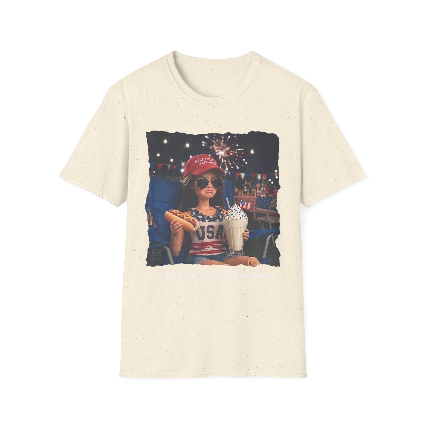 Patriotic Kid Photo T-Shirt - 'USA' Sparkler Celebration Design