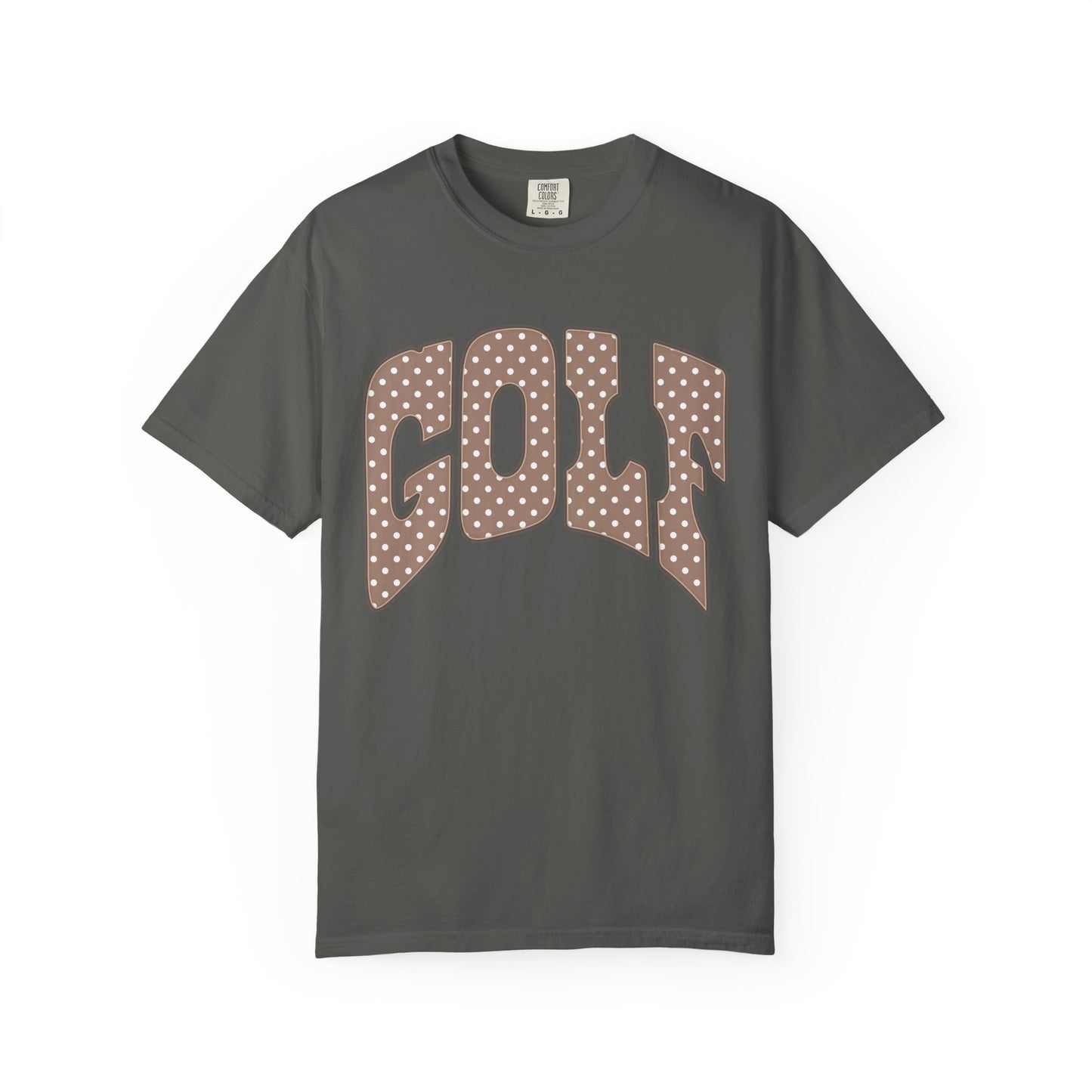 MD Vintage Polka Dot 'GOLF' Tee — Garment-Dyed Cotton T-Shirt
