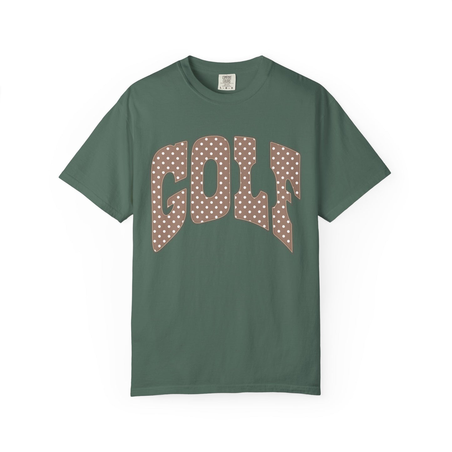 MD Vintage Polka Dot 'GOLF' Tee — Garment-Dyed Cotton T-Shirt