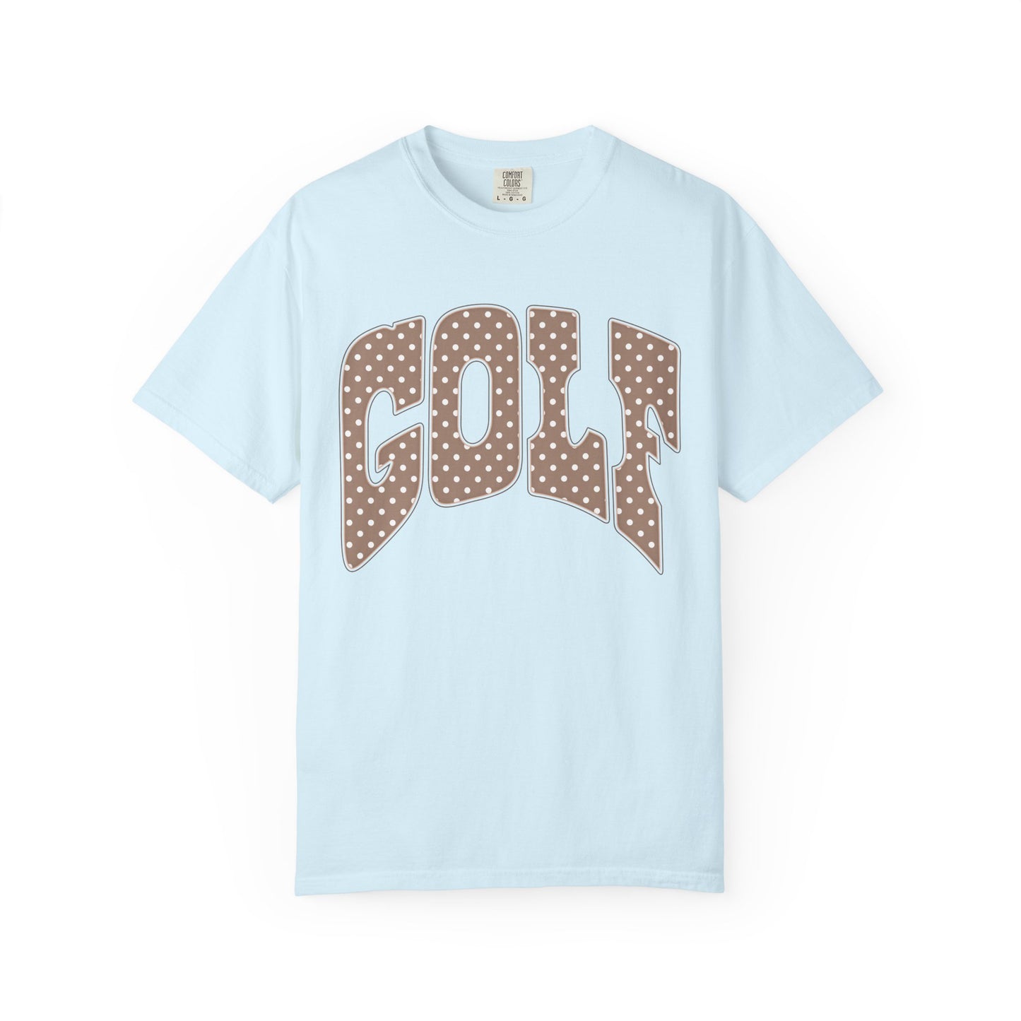 MD Vintage Polka Dot 'GOLF' Tee — Garment-Dyed Cotton T-Shirt