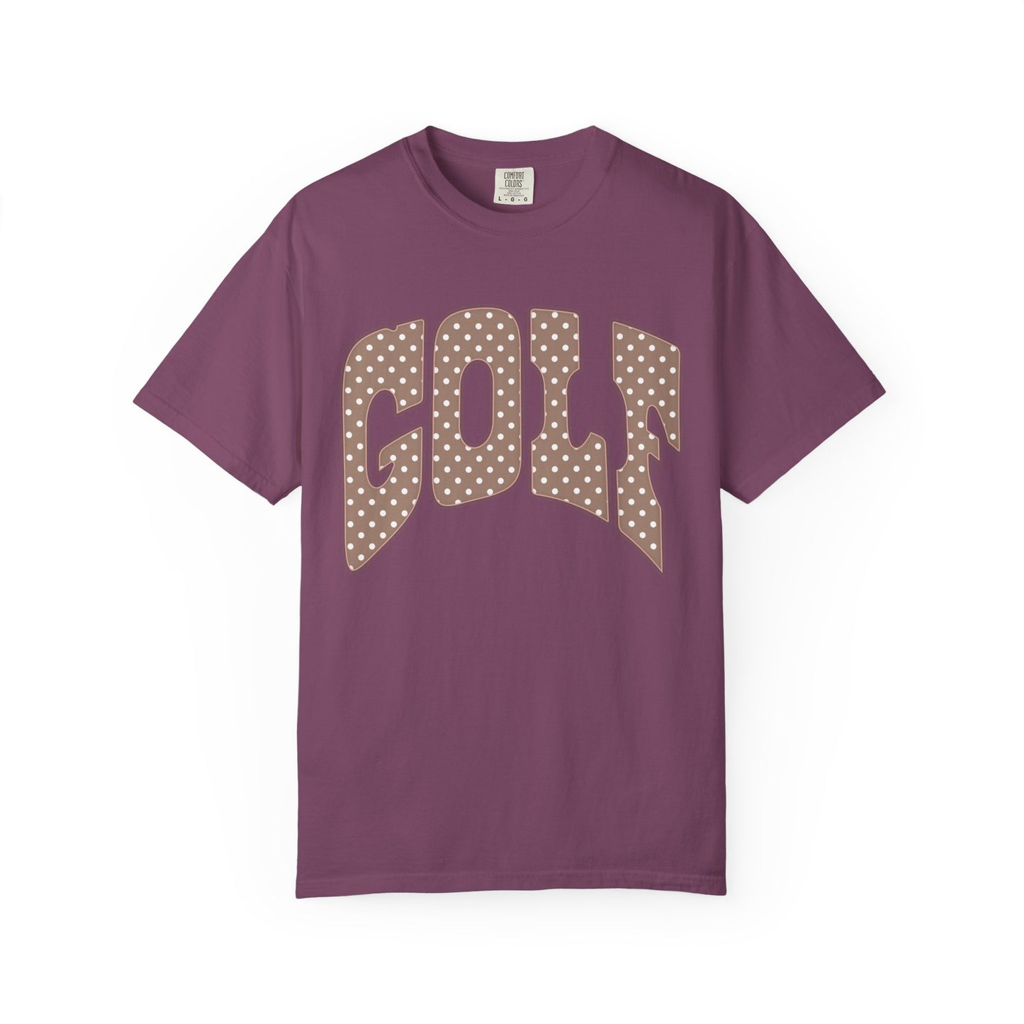 MD Vintage Polka Dot 'GOLF' Tee — Garment-Dyed Cotton T-Shirt