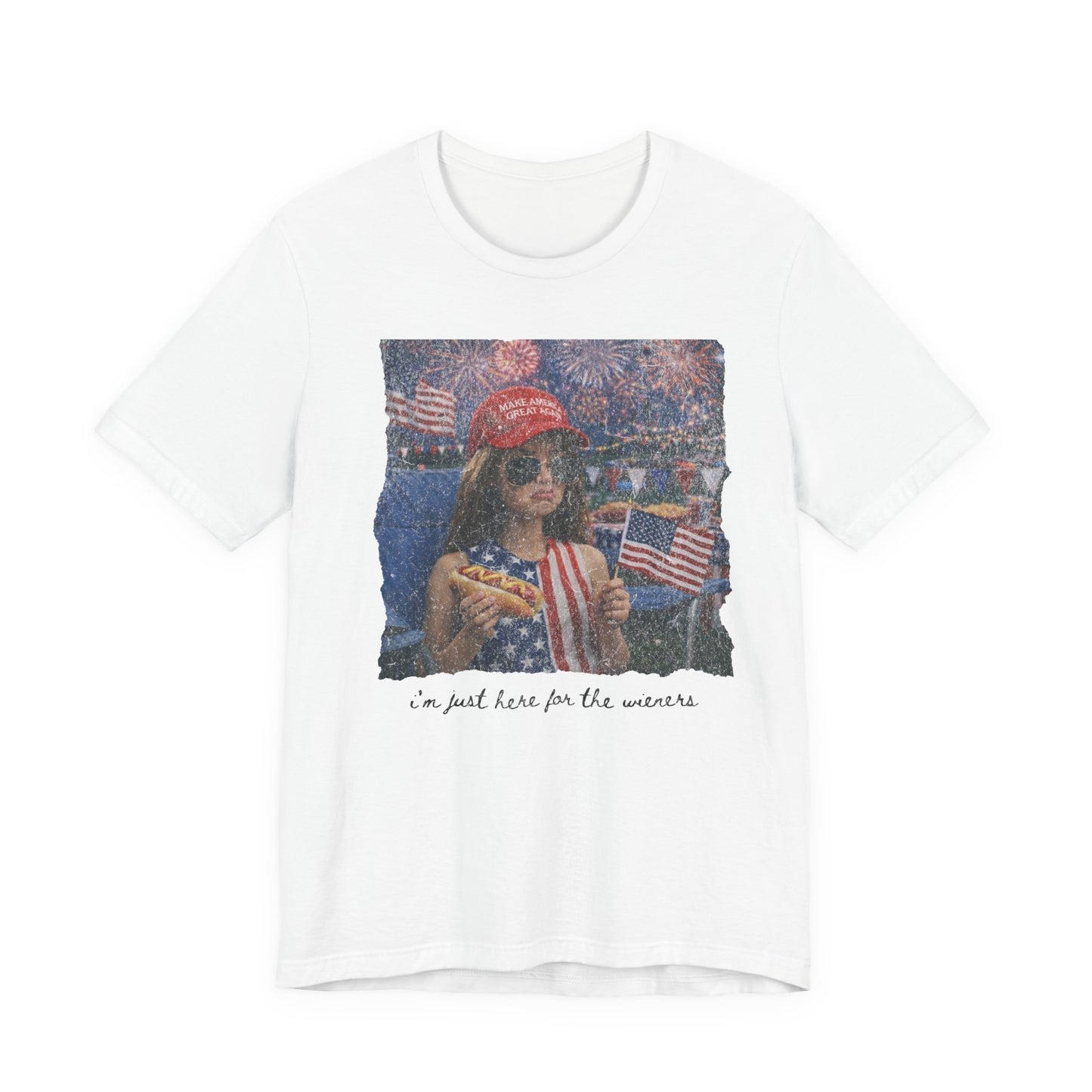 Patriotic Rally Tee — “We Just Rise for the Winners” Graphic T-Shirt