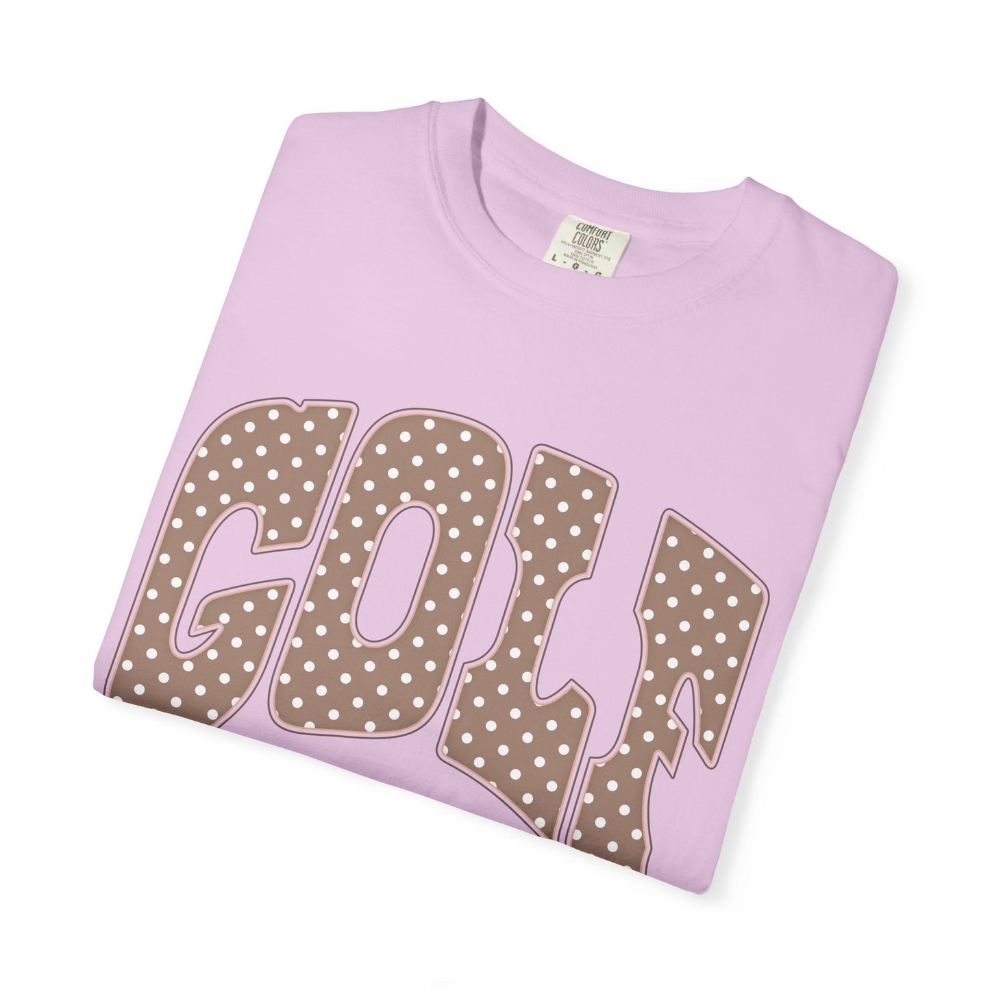 MD Vintage Polka Dot 'GOLF' Tee — Garment-Dyed Cotton T-Shirt