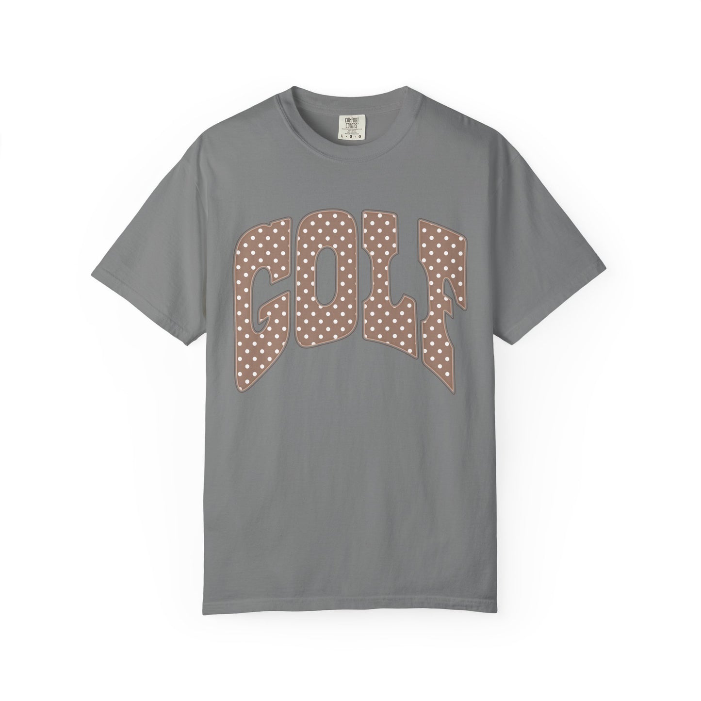 MD Vintage Polka Dot 'GOLF' Tee — Garment-Dyed Cotton T-Shirt