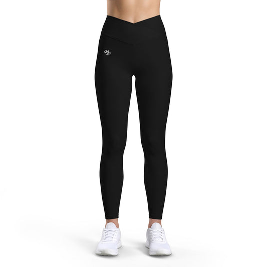 Women’s Luxe Mesa Drift Leggings — High-Waist Black Performance Leggings