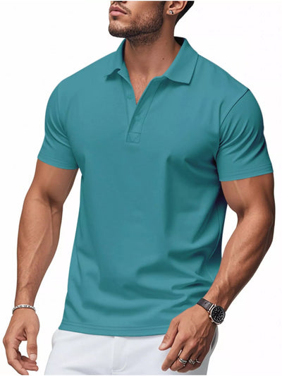 Men's Full Size Classic Fit Short Sleeve Polo Plus Size