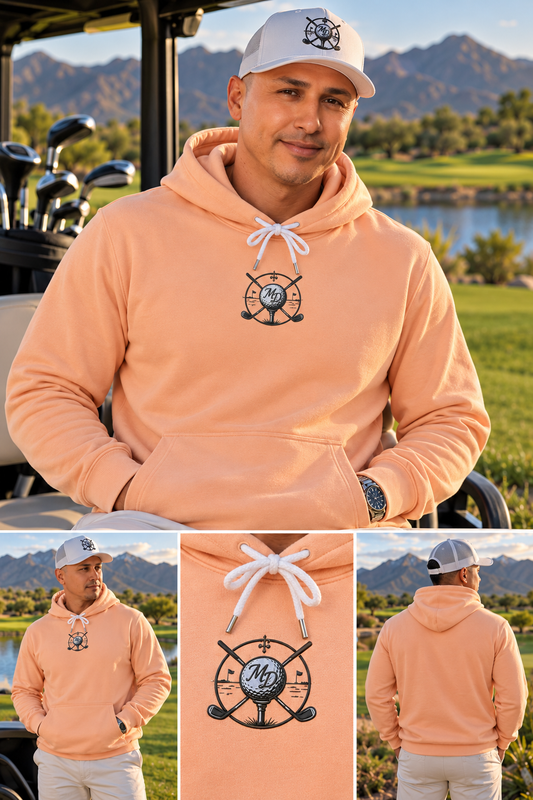 MesaDrift Golf Hoodie — Vintage MD Chest Graphic