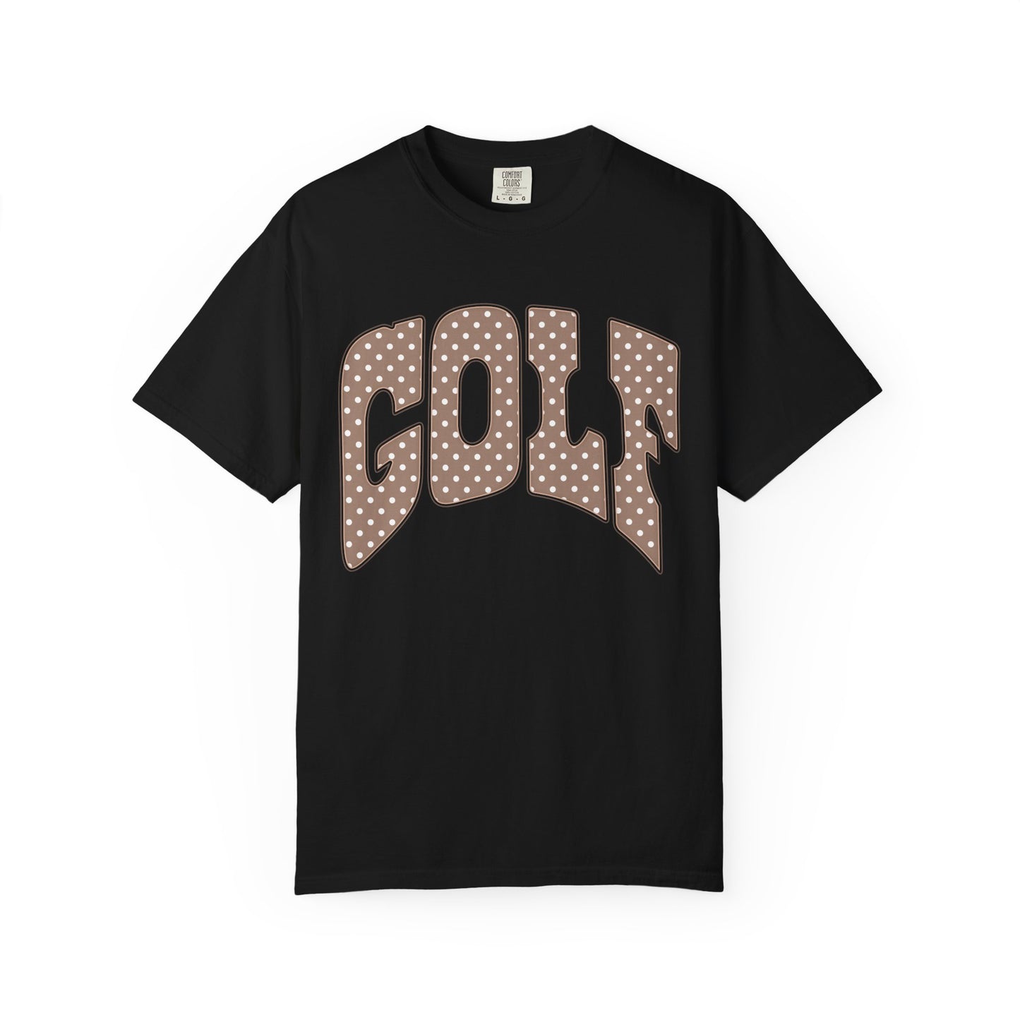 MD Vintage Polka Dot 'GOLF' Tee — Garment-Dyed Cotton T-Shirt