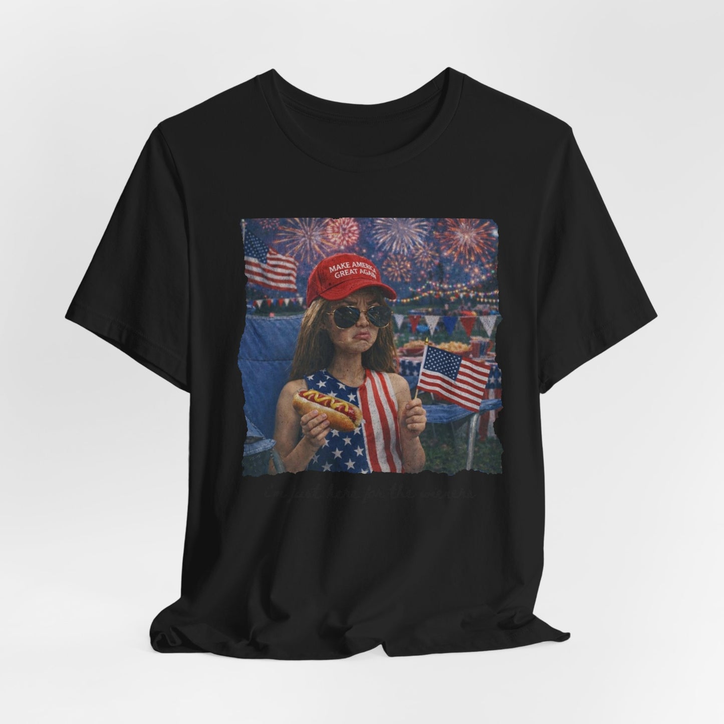 Patriotic Rally Tee — “We Just Rise for the Winners” Graphic T-Shirt