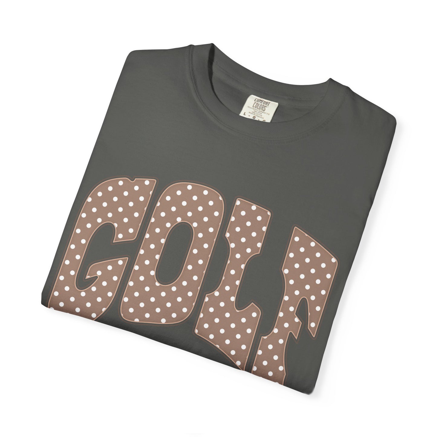 MD Vintage Polka Dot 'GOLF' Tee — Garment-Dyed Cotton T-Shirt