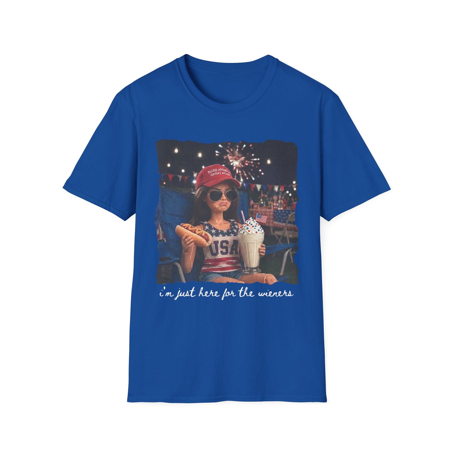 Patriotic Kid Photo T-Shirt - 'USA' Sparkler Celebration Design