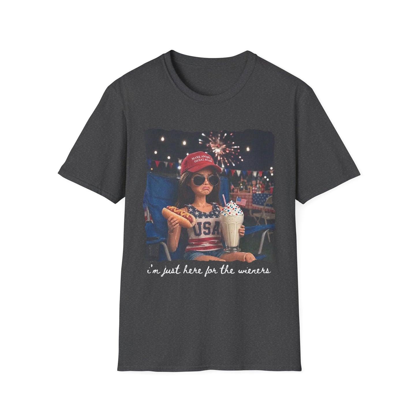 Patriotic Kid Photo T-Shirt - 'USA' Sparkler Celebration Design