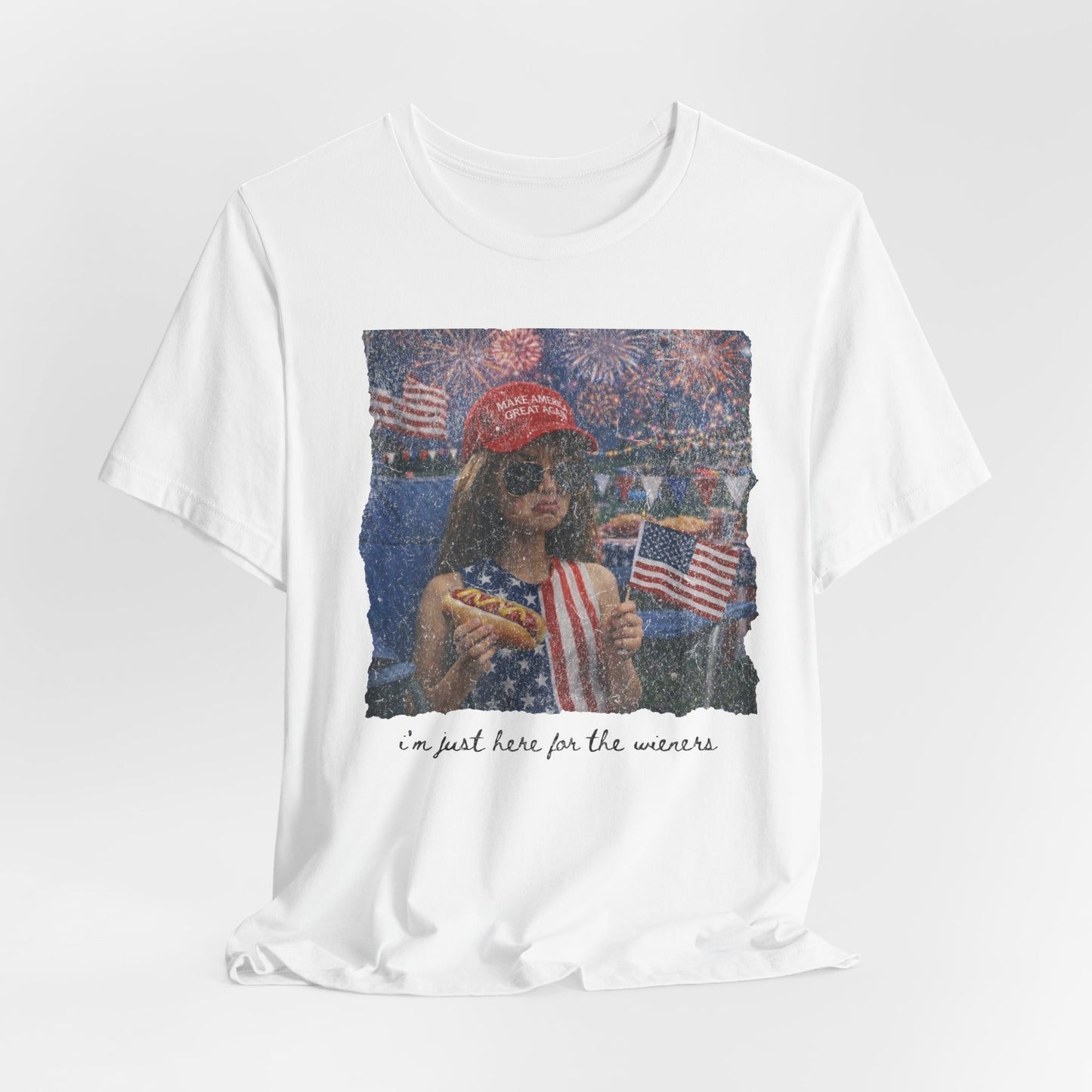 Patriotic Rally Tee — “We Just Rise for the Winners” Graphic T-Shirt