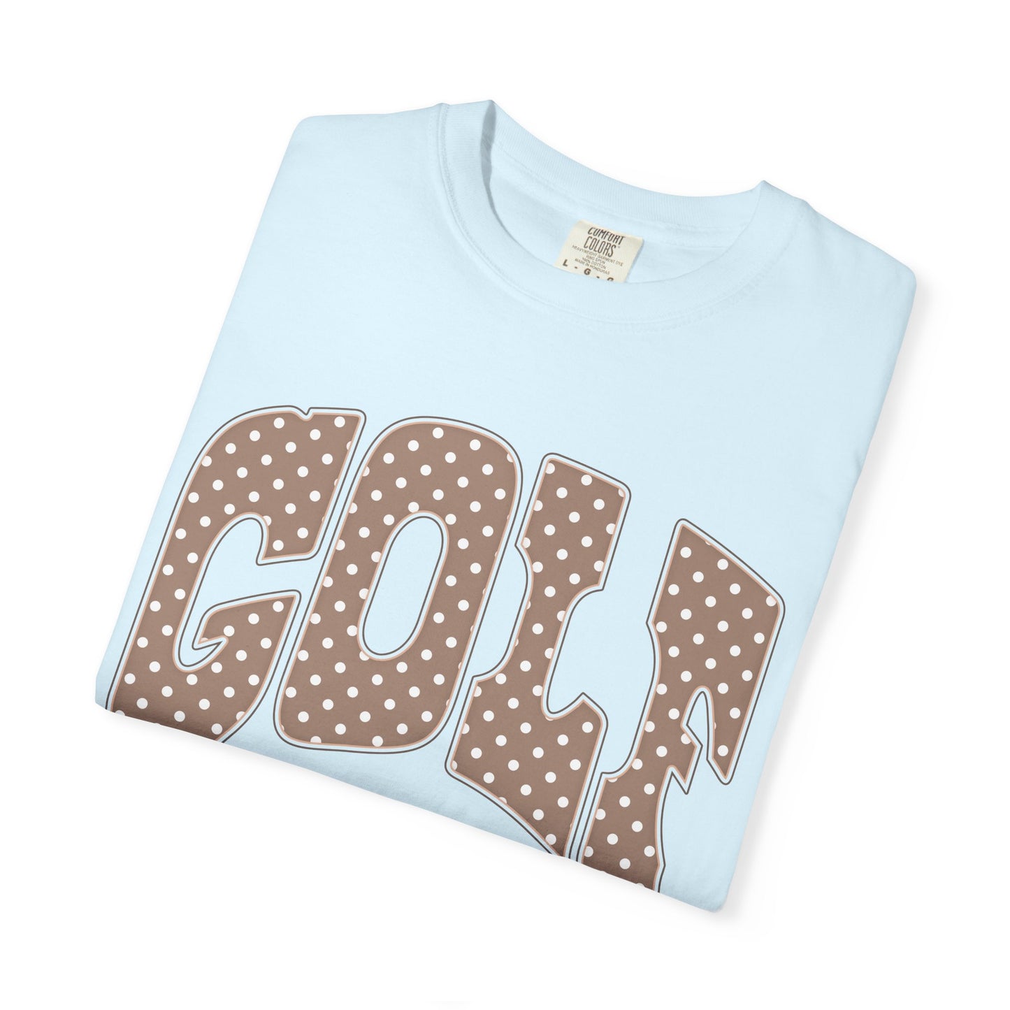 MD Vintage Polka Dot 'GOLF' Tee — Garment-Dyed Cotton T-Shirt