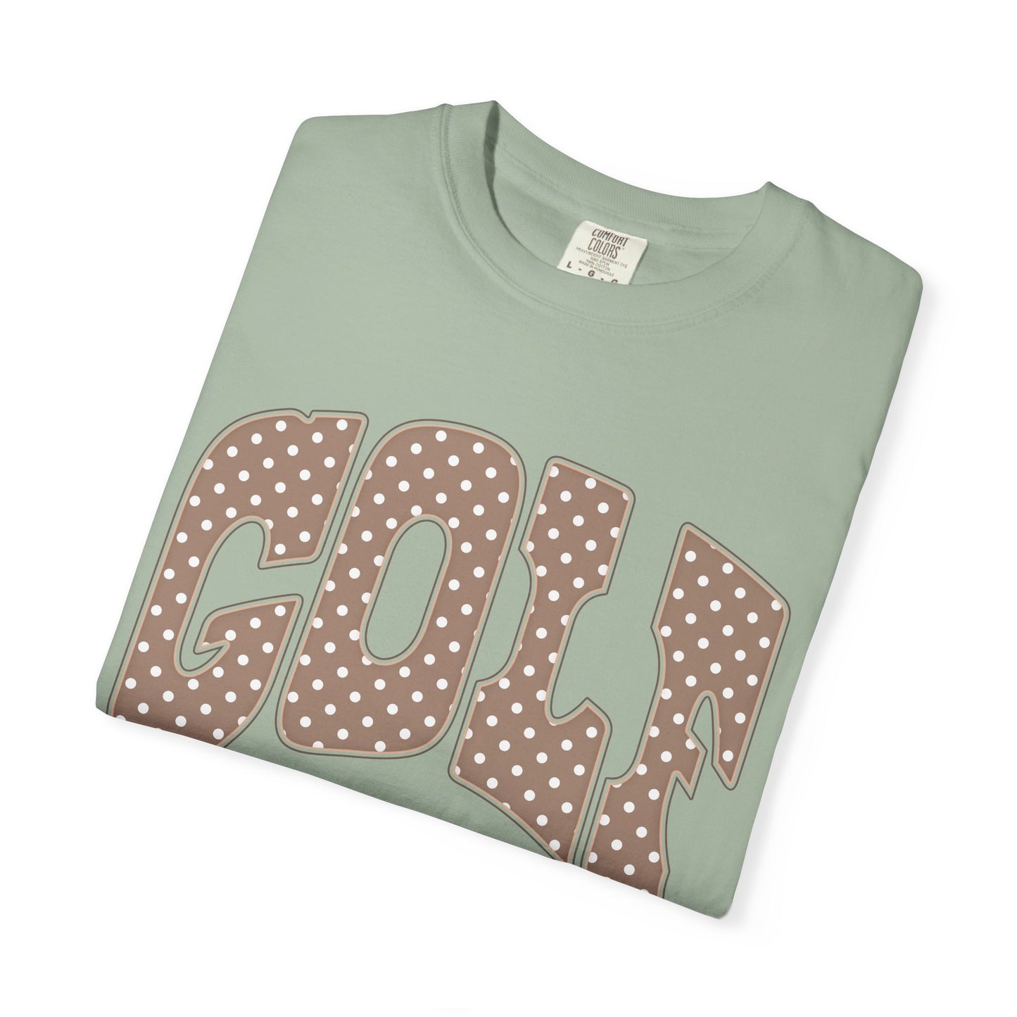 MD Vintage Polka Dot 'GOLF' Tee — Garment-Dyed Cotton T-Shirt