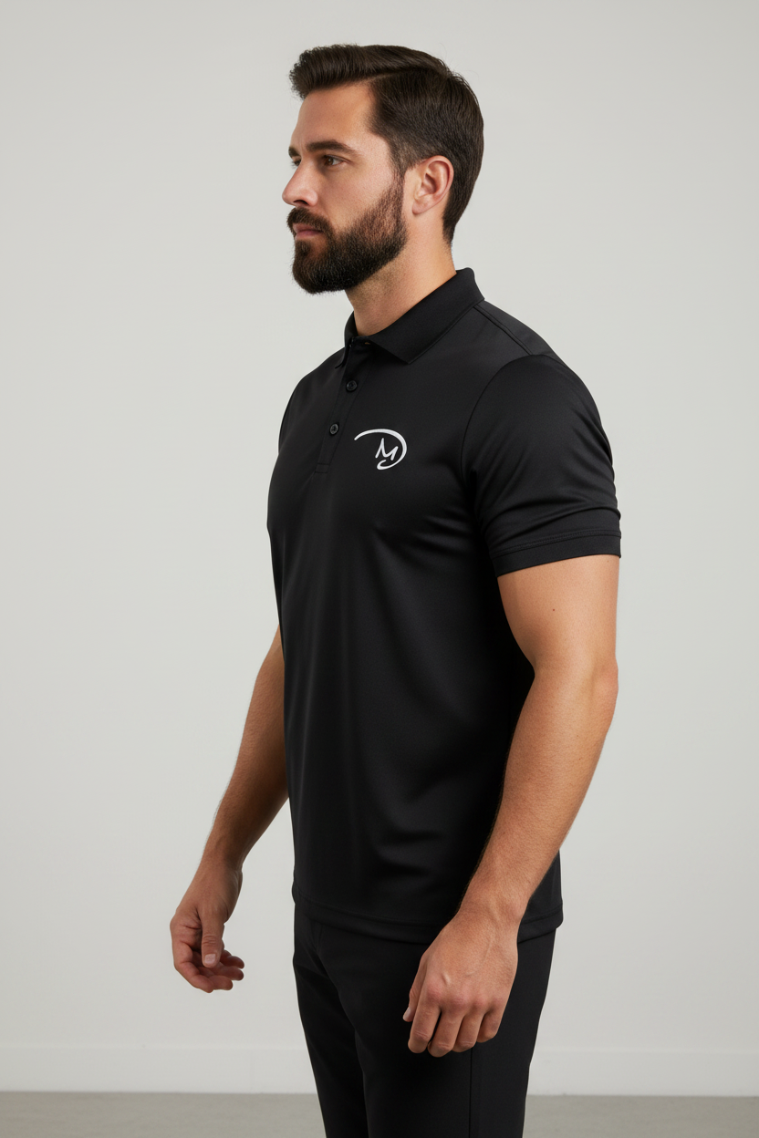 Men's Golf Polo Shirt - Model Side View