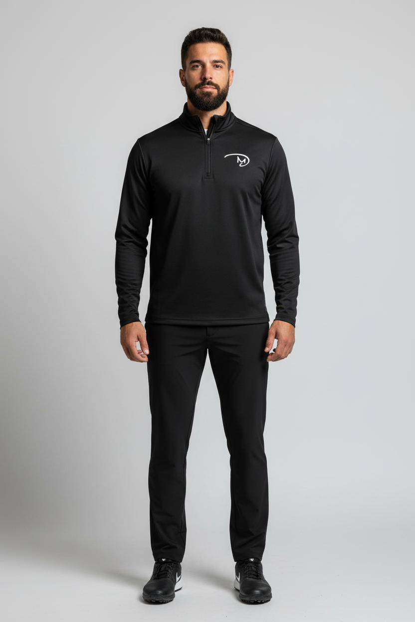 Men's Golf Quarter-Zip Pullover - Model Front View