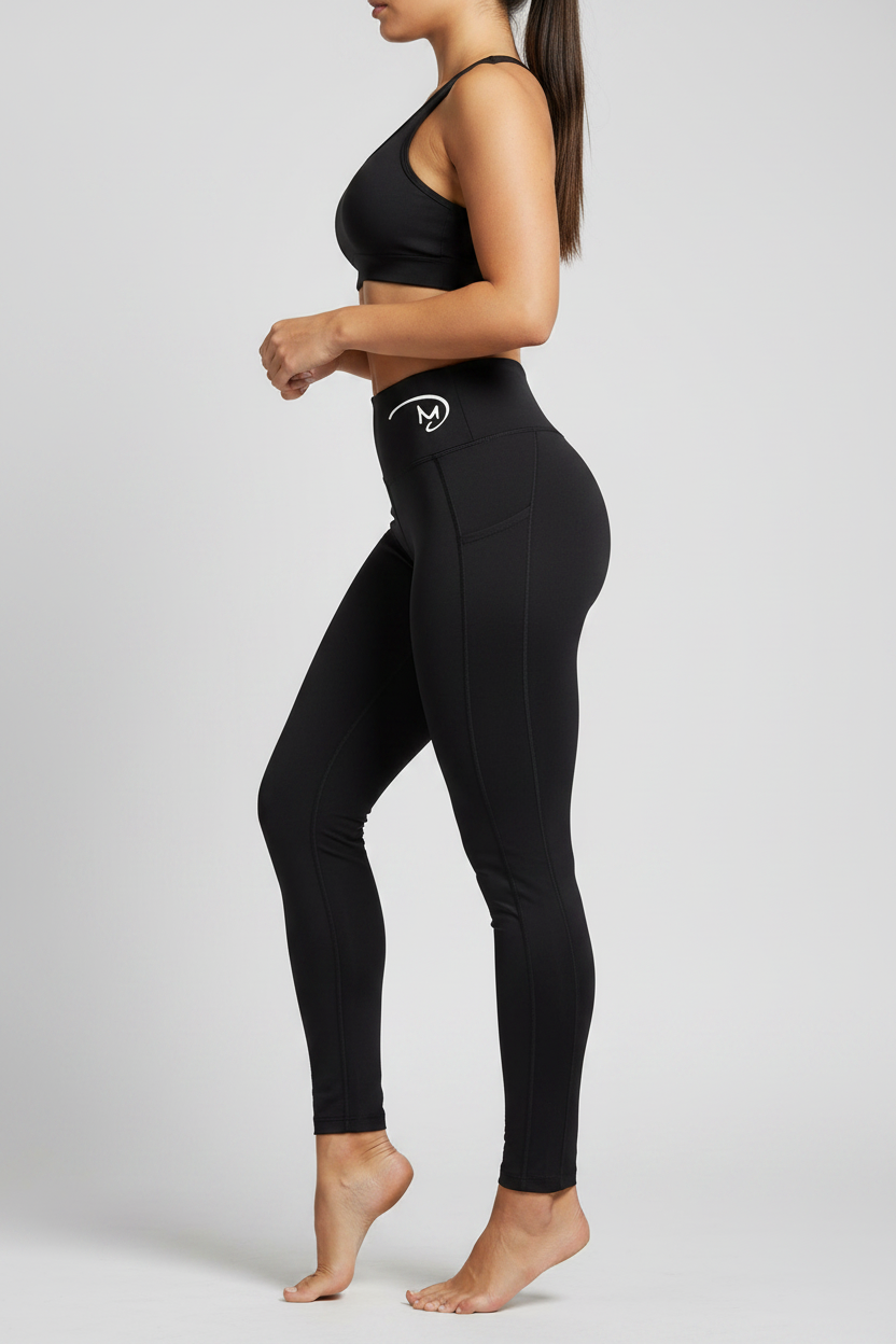 Women's Activewear Trousers - Model Side View
