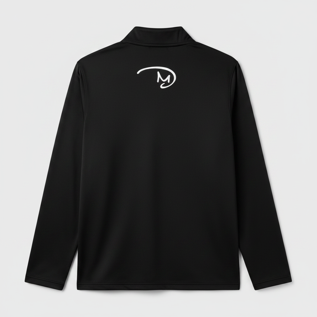 Men's Golf Quarter-Zip Pullover - Back View