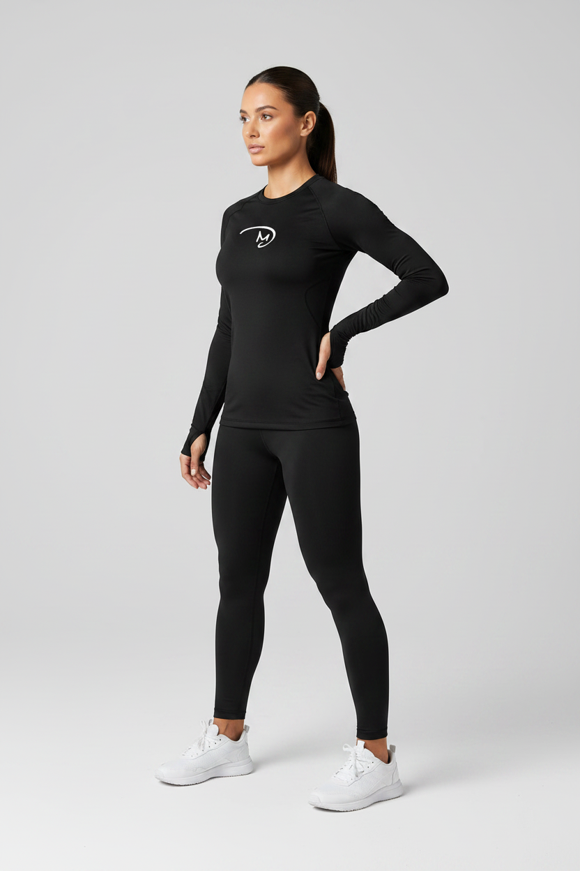 Women's Activewear Shirt - Model Side View